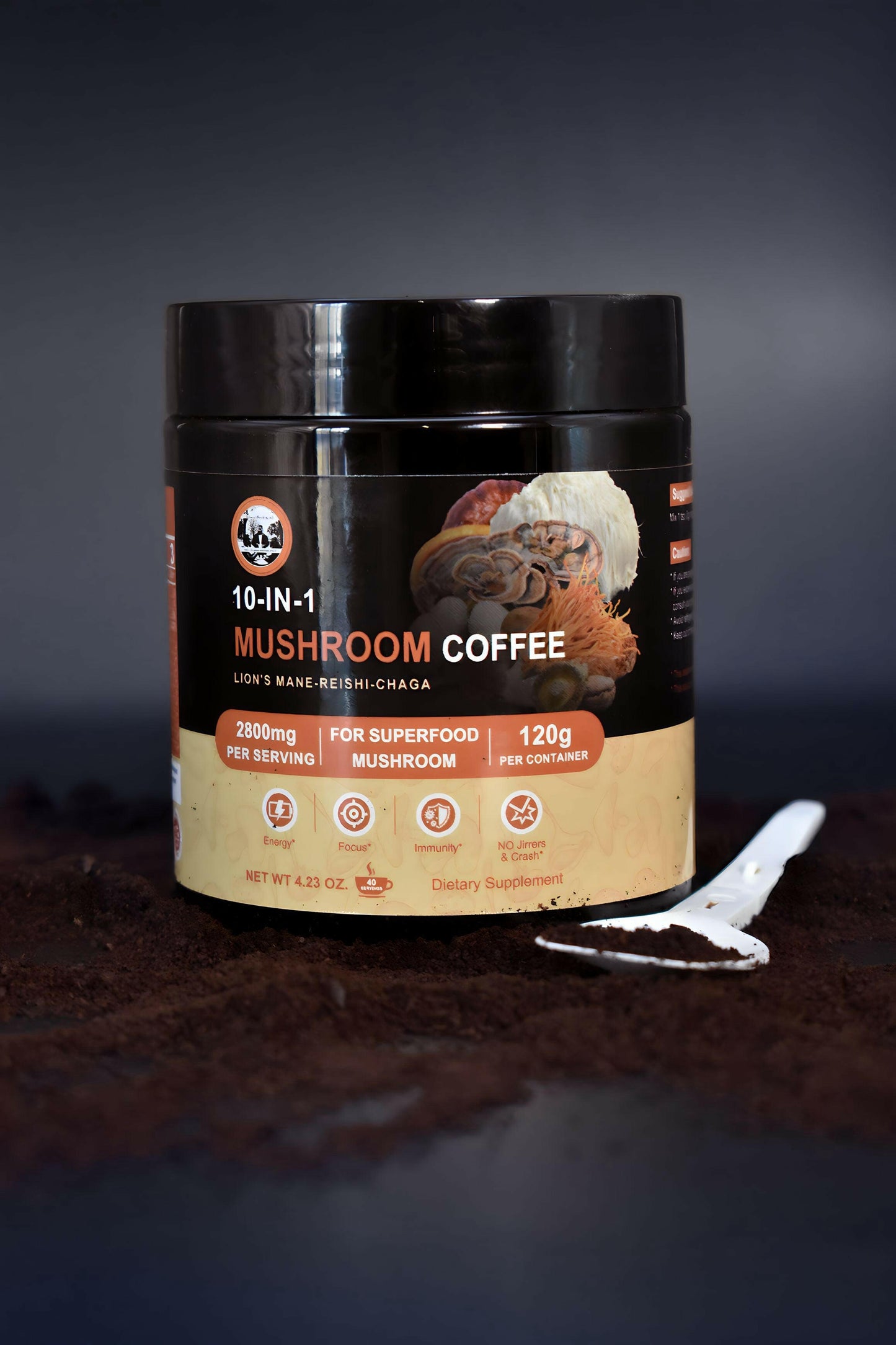 Artisanal coffee beans in eco-friendly packaging