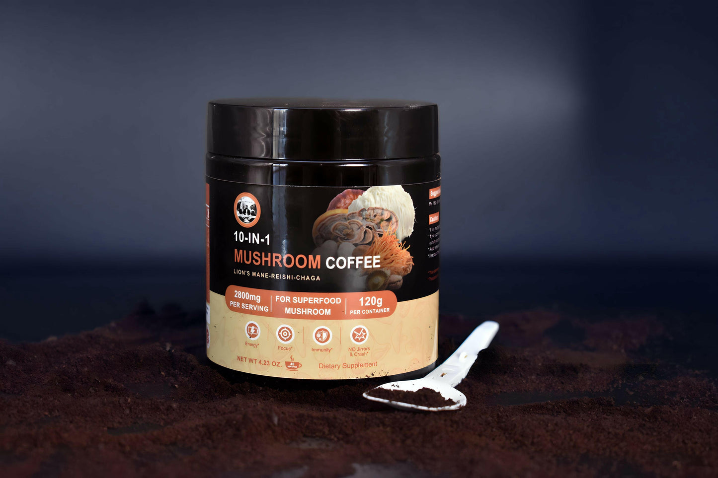 Artisanal coffee beans in eco-friendly packaging